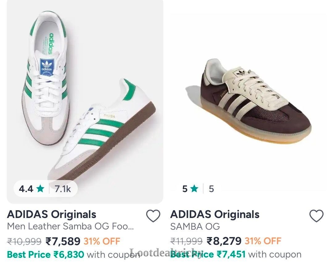 Adidas Originals Samba – Fantastic Price Cut @ 30% OFF Adidas Originals Samba – Fantastic Price Cut @ 30% OFF