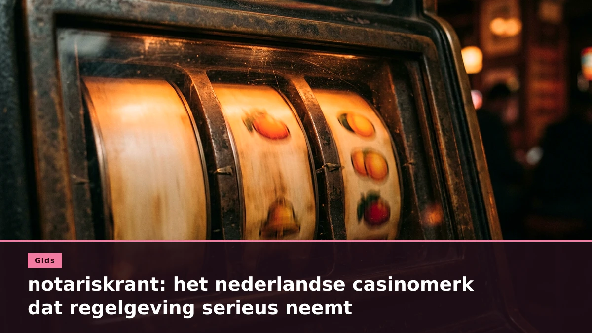 notariskrant: het nederlandse casinomerk dat regelgeving serieus neemt