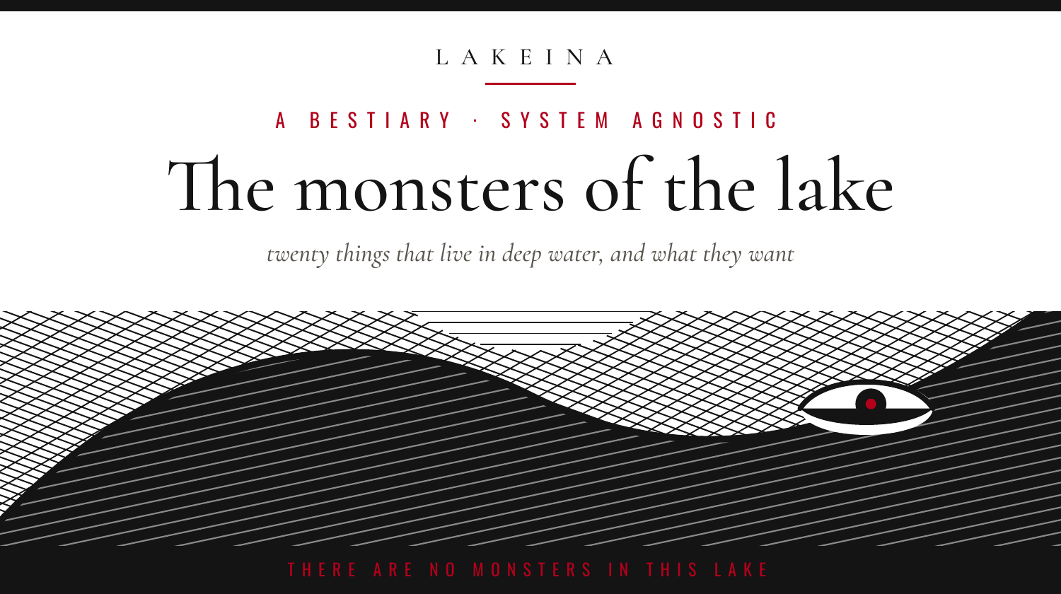 The monsters of the lake: a bestiary