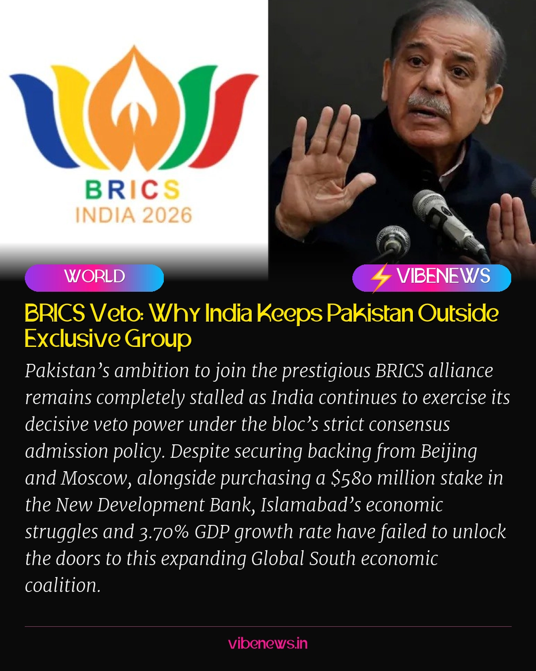 BRICS Veto: Why India Keeps Pakistan Outside Exclusive Group