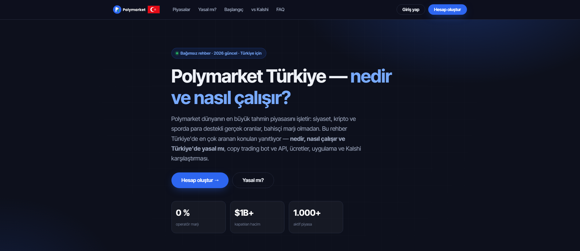 Forensic screenshot of polymarket.tr showing the phishing page layout
