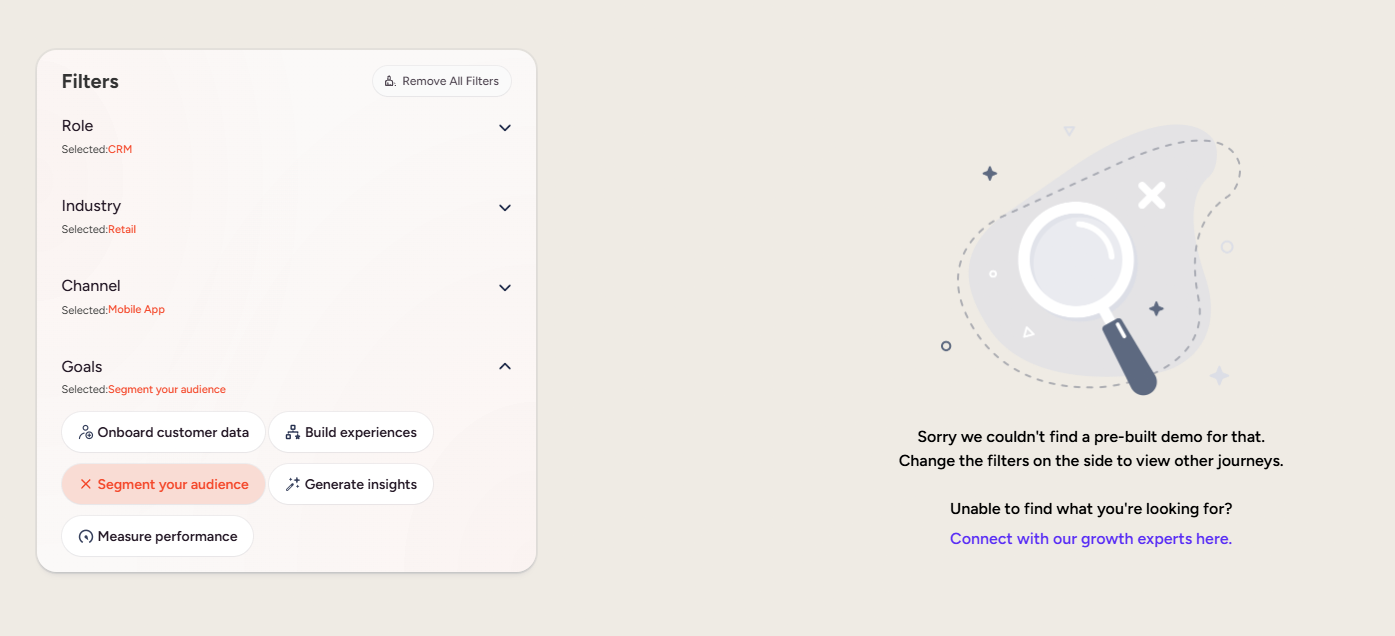 Filter dead-end screenshot