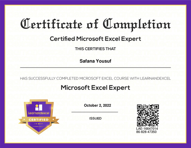 Excel-Certificate