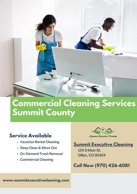 Commercial cleaning services near you in Summit County are waiting for a complete cleaning solution for a cleaned residence. Contact the experts in Summit Executive Cleaning for a top-notch cleaning solution.
Visit : https://www.summitexecutivecleaning.com/commercial-cleaning