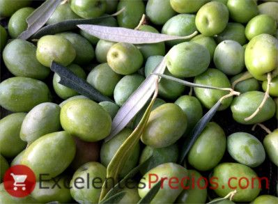 Rendimiento des olives, olives vertes