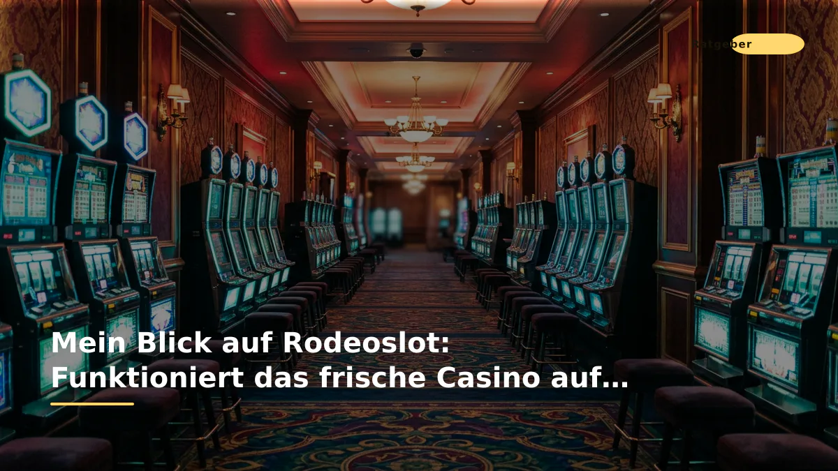 Mein Blick auf Rodeoslot: Funktioniert das frische Casino auf dem Handy?