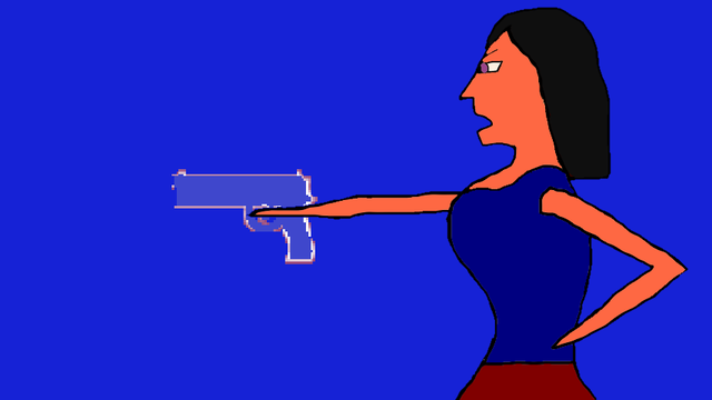 Betty-Mc-Lain-Gun-Pointing