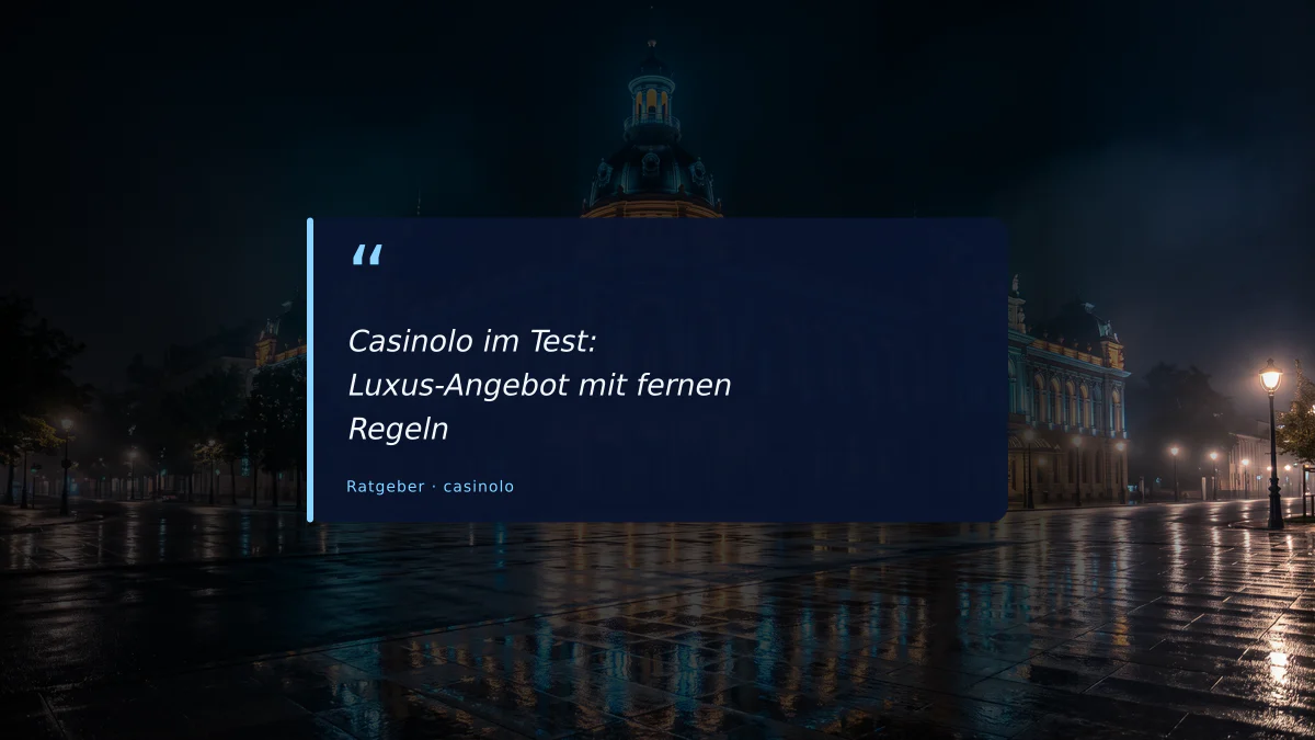 Casinolo im Test: Luxus-Angebot mit fernen Regeln