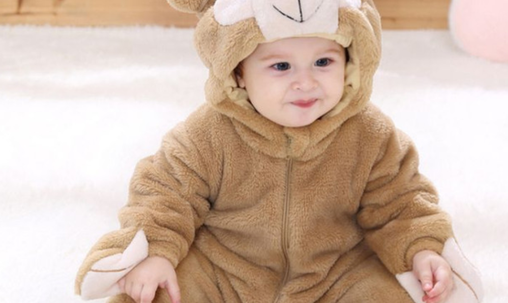 Embrace Comfort and Cuteness with the Rs 149 Bear Design Long-Sleeve Baby Jumpsuit Thespark Shop