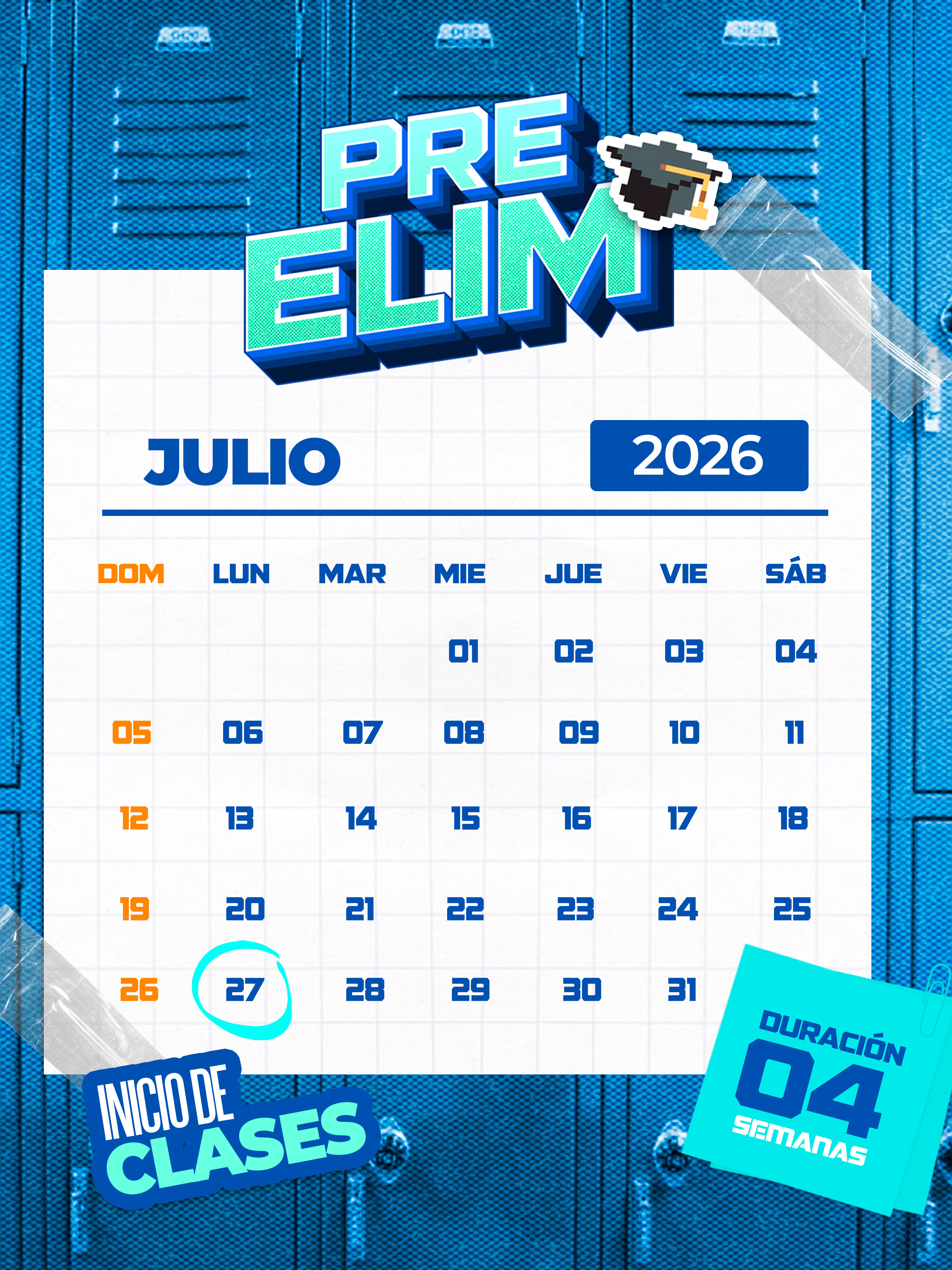 Alumnos preparándose en el PRE ELIM