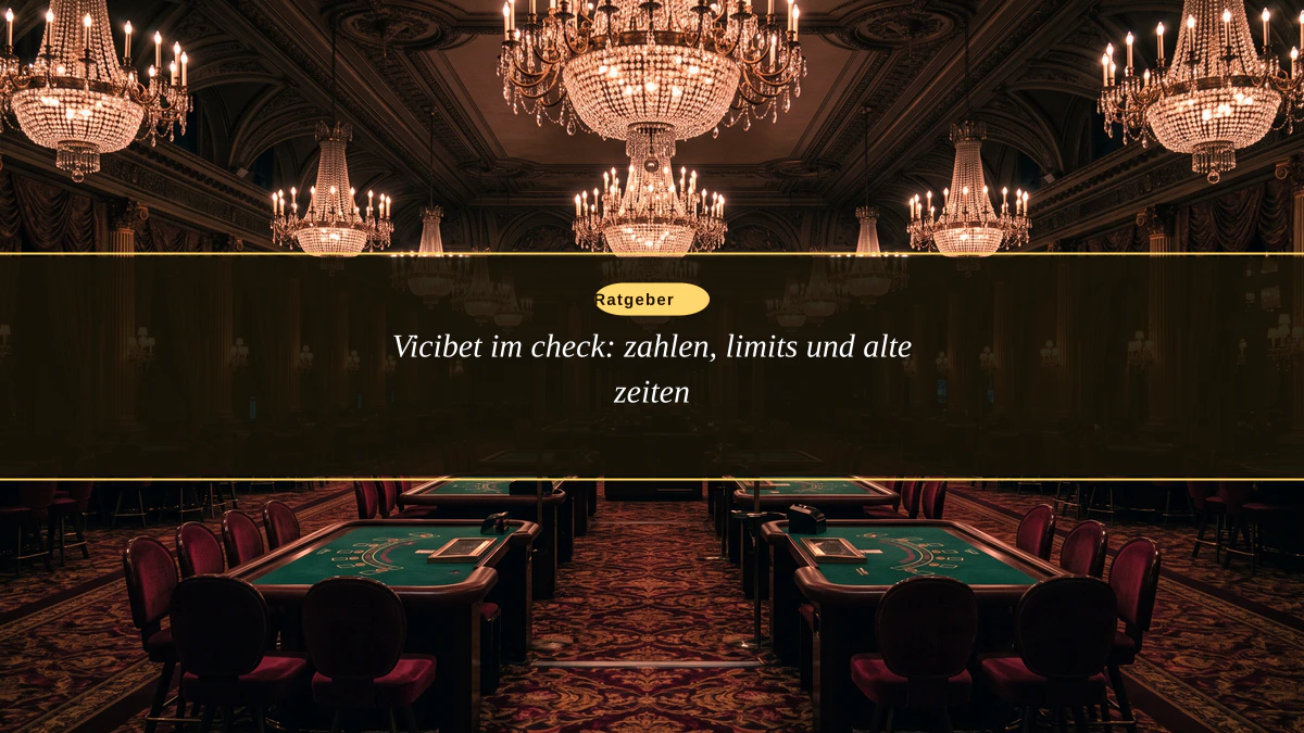 Vicibet im check: zahlen, limits und alte zeiten