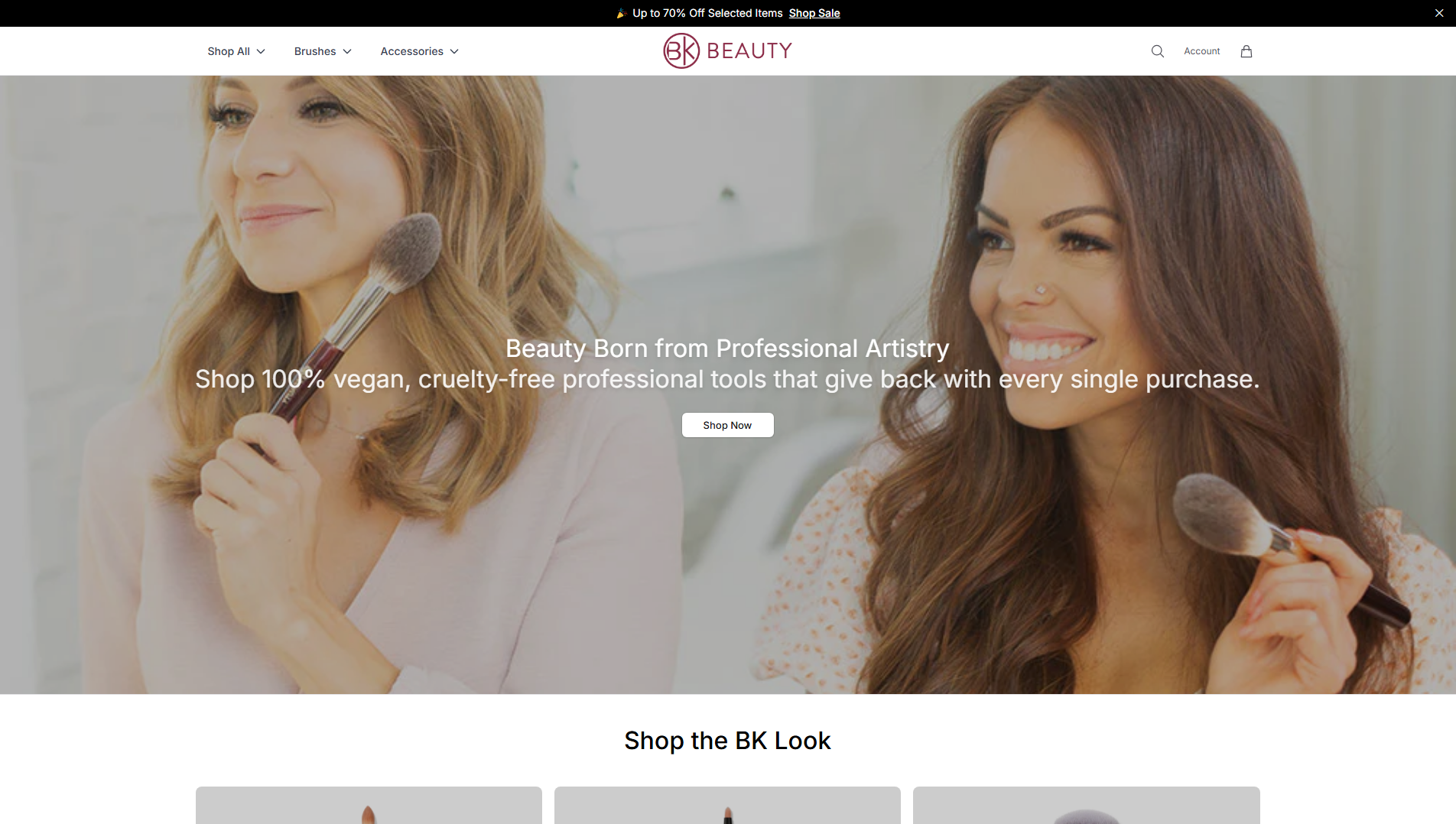Primary capture · bkbeautycosmetics.shop
