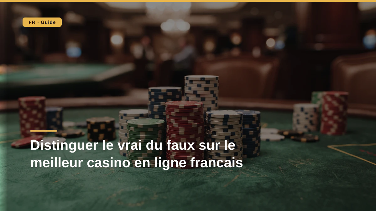 Distinguer le vrai du faux sur le meilleur casino en ligne francais