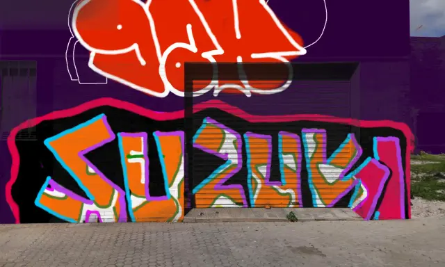 Graffiti artwork by Bab