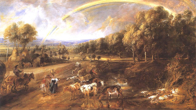Landscape with a Rainbow ок 1638