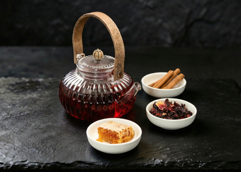 Tea Hibiscus dish