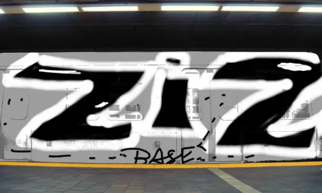 Graffiti artwork by BASE
