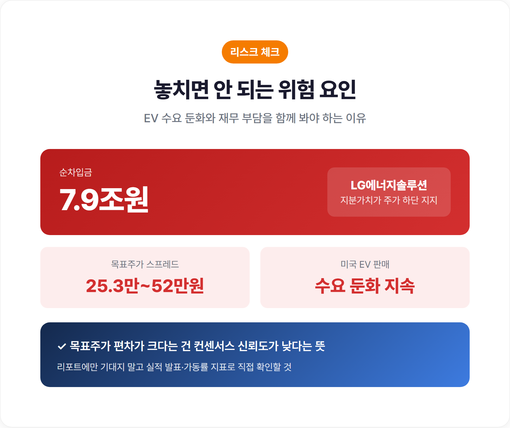 LG화학 투자 리스크 체크포인트 정리 이미지