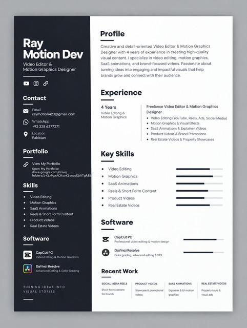Ray Motion Dev CV Whats App