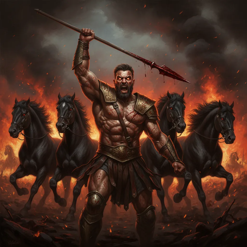 Ares — ilustração mitológica