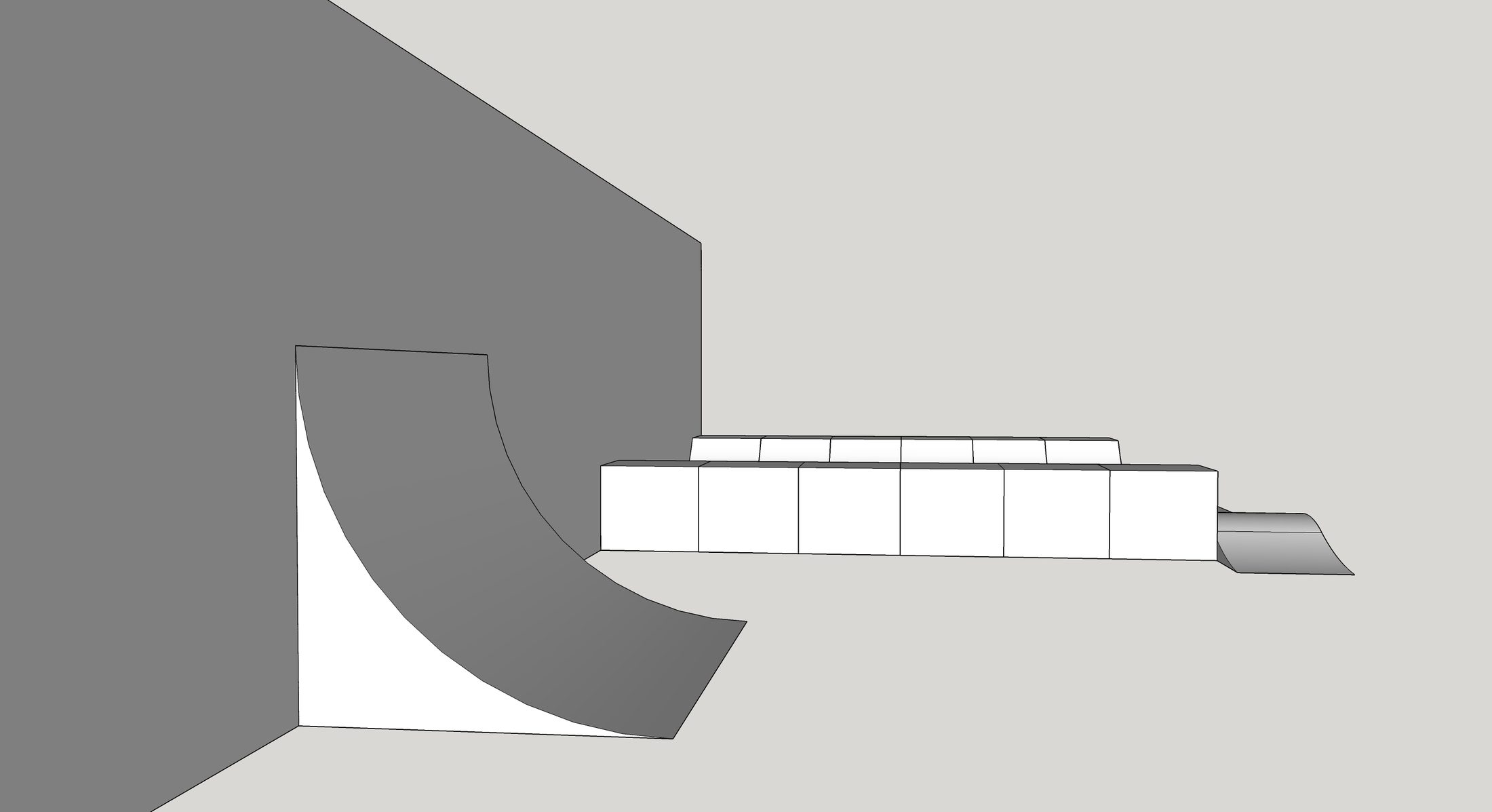 Miniramp photograph 09 — Downside Mini Ramp Illustration 3 ft space v1 05