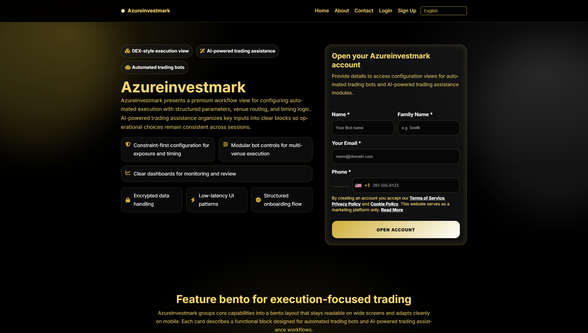 Stored capture of azureinvestmarksoftware.com