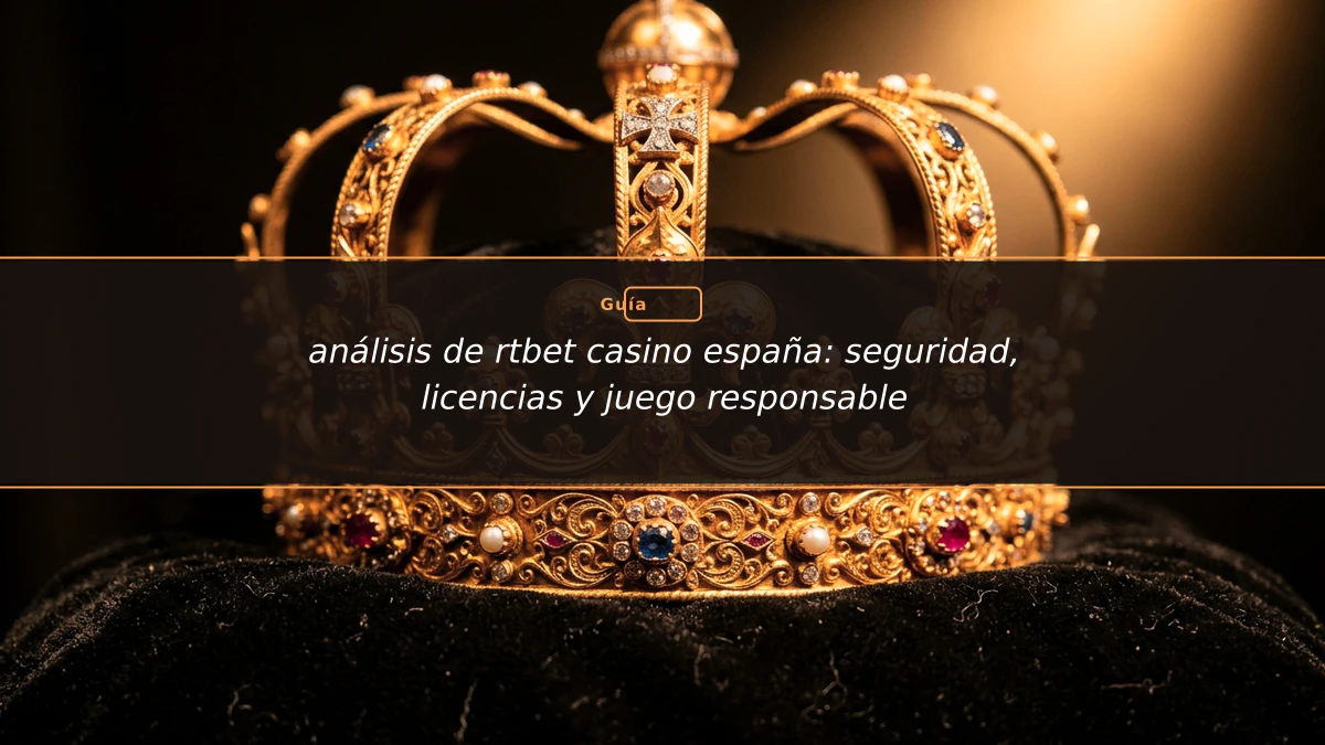 análisis de rtbet casino españa: seguridad, licencias y juego responsable