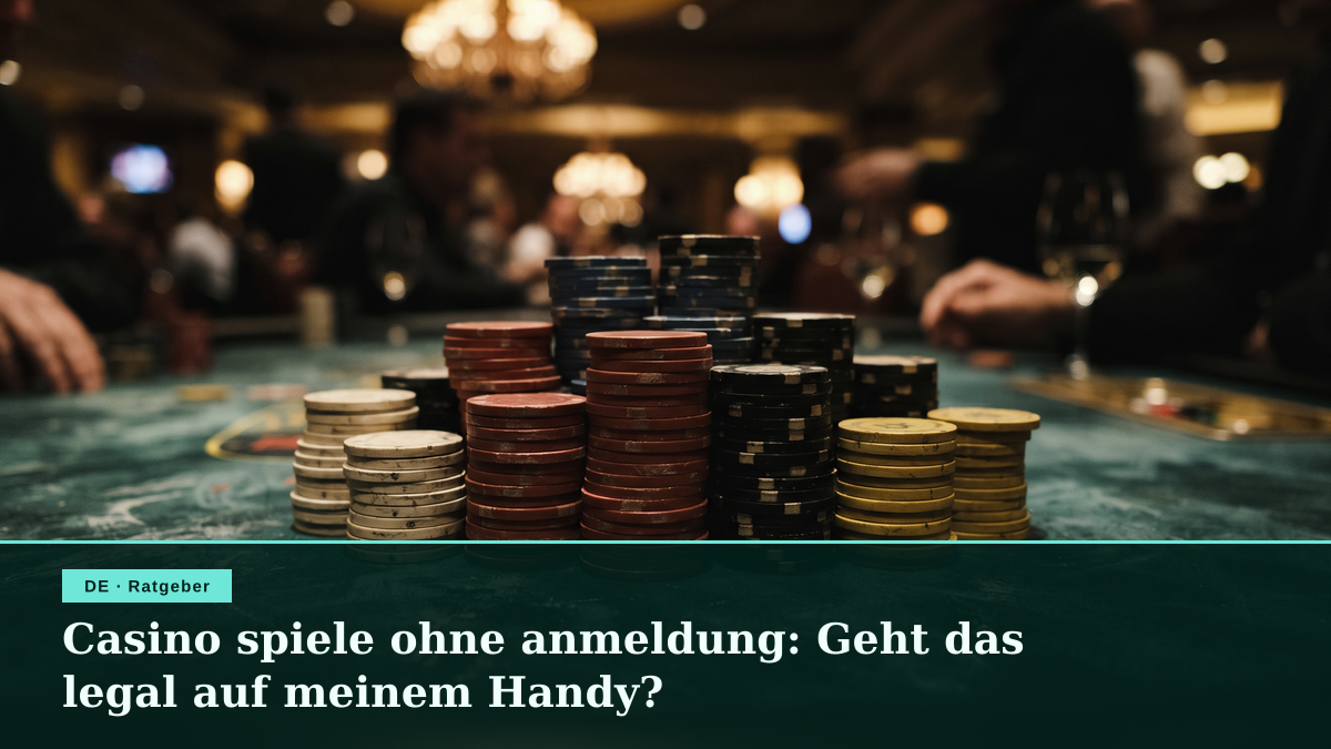 Casino spiele ohne anmeldung: Geht das legal auf meinem Handy?