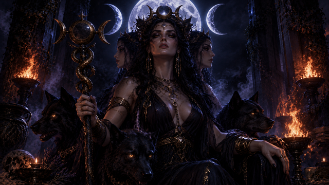 Hecate Beneath the Triple Moon