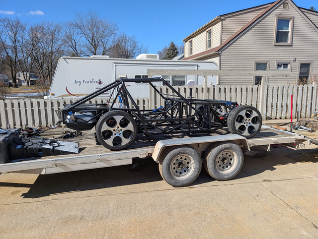 On trailer