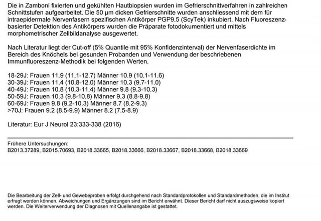 Normwerte-Nervenfaserdichte