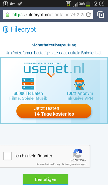 Google ReCaptcha / Chrome 35.x