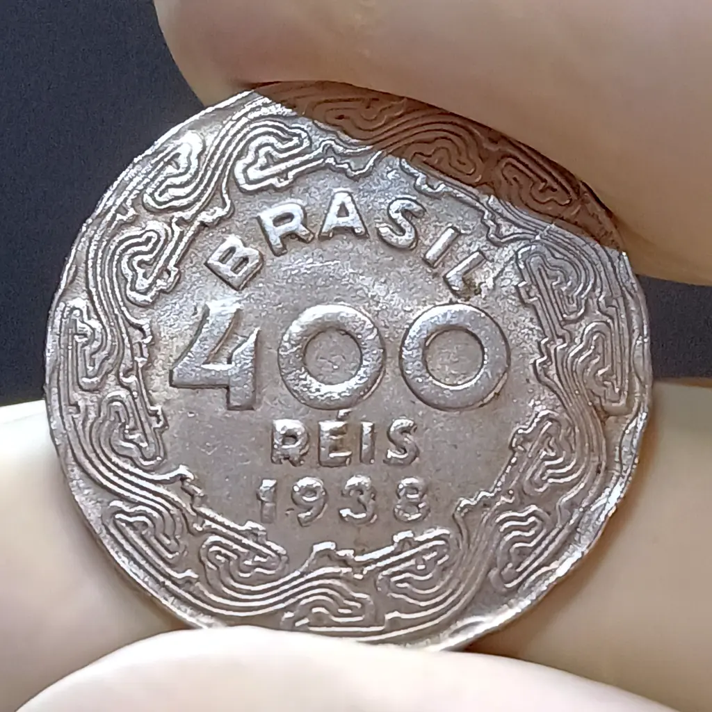 Moeda 400 Réis 1938 Cuproníquel SOBERBA | KM# 547 - Foto 5