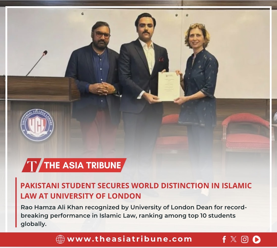 Pakistani Student Secures World Distinction in Islamic Law at University of London