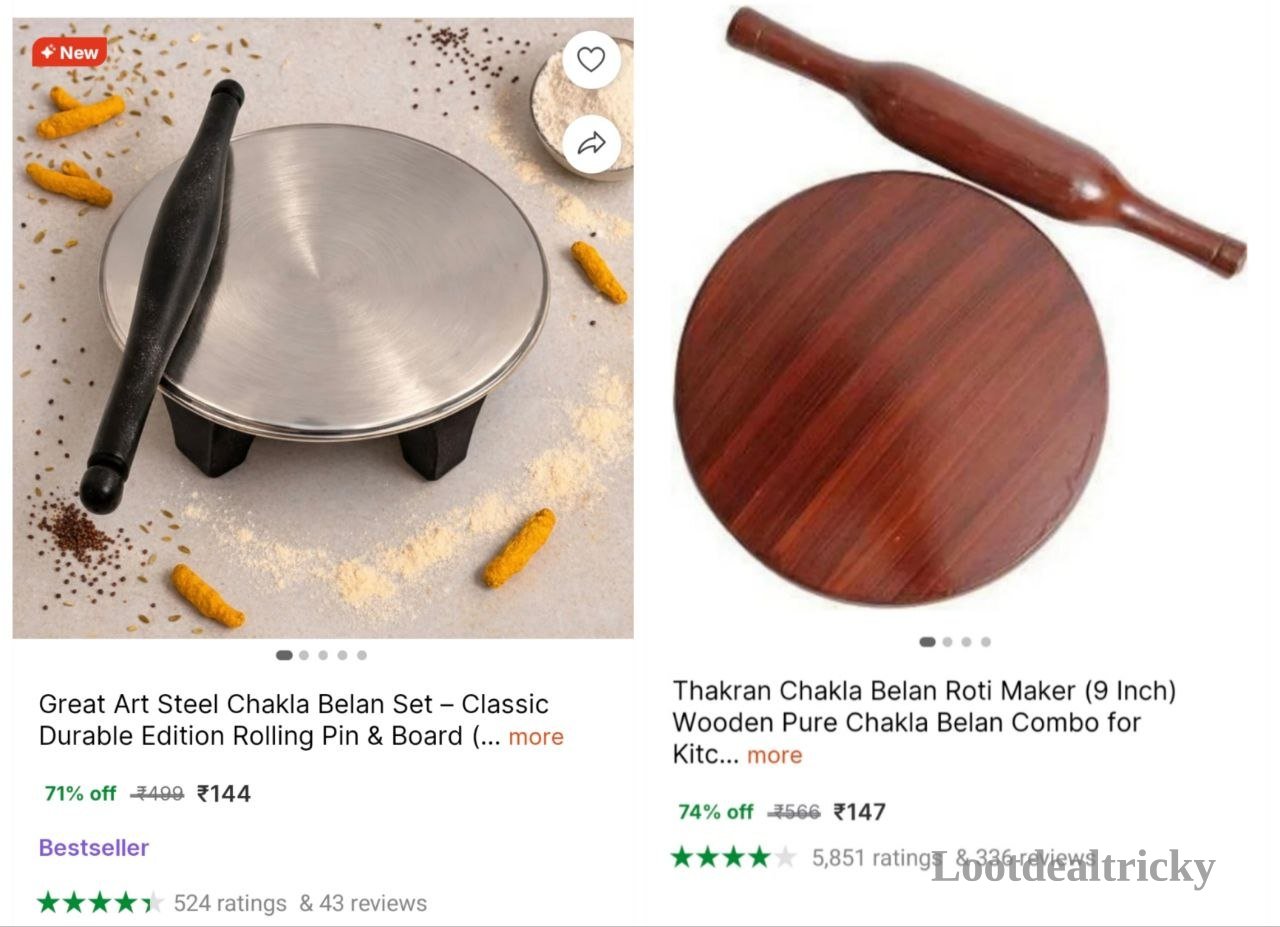Chakla Belan Set – Just ₹144 | Limited Time Loot Offer Chakla Belan Set – Just ₹144 | Limited Time Loot Offer