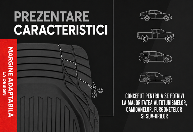 Set covorase auto NextWave din cauciuc - imagine 1