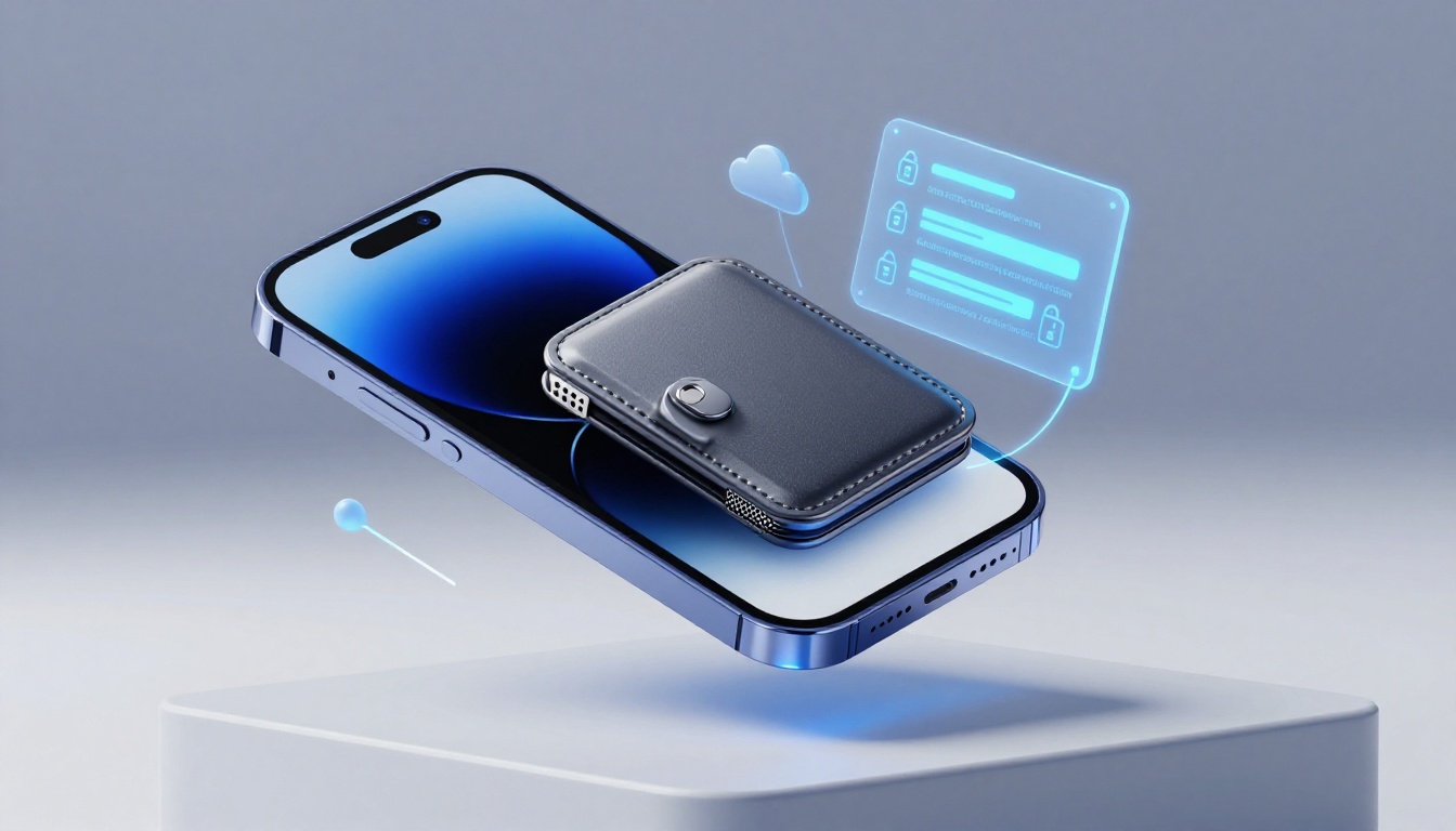 Ledger hardware wallet connected to desktop computer and iPhone showing synchronized crypto accounts