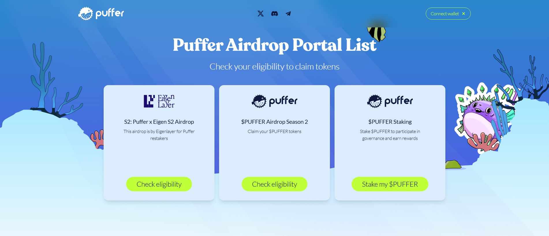 Screenshot of puffer-cmf.pages.dev