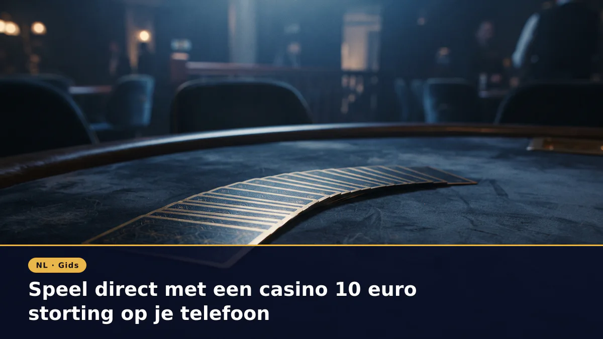Speel direct met een casino 10 euro storting op je telefoon