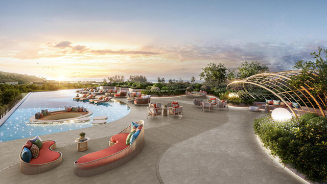 Coralina Kamala — rooftop infinity pool with Phuket views