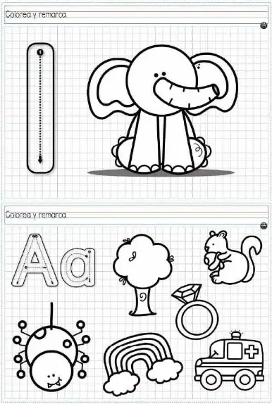 Cuaderno para enseñar los números y las vocales