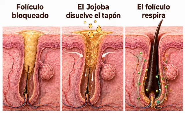 Fol&iacute;culo capilar antes del tratamiento
