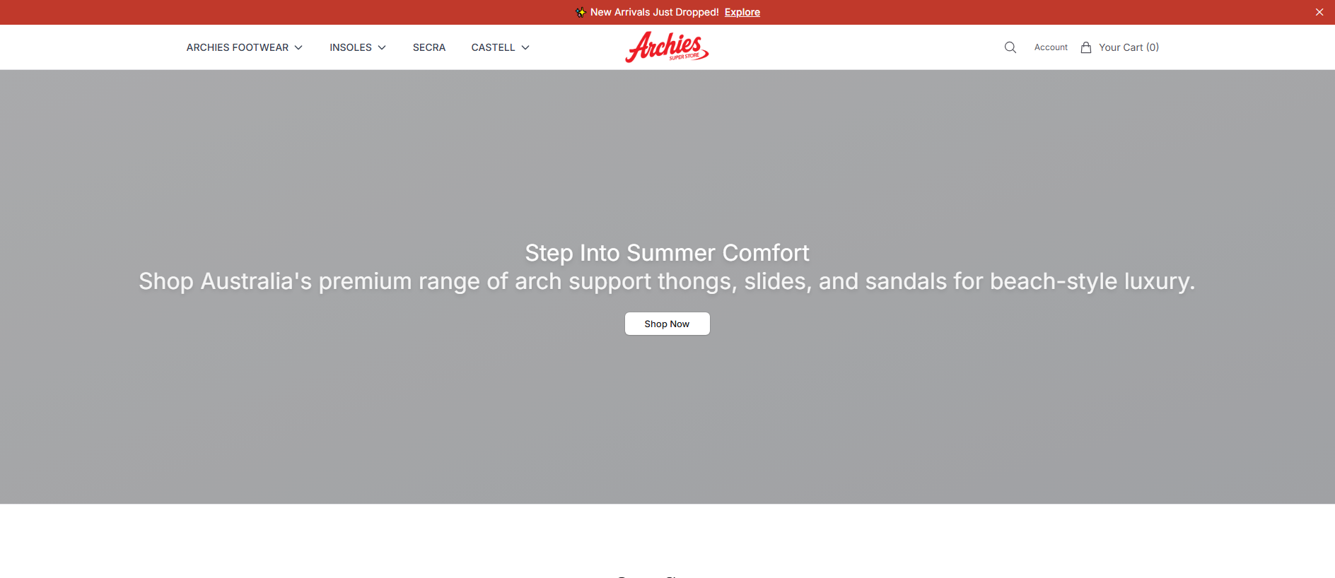 Stored capture of archiesstoreofficial.shop