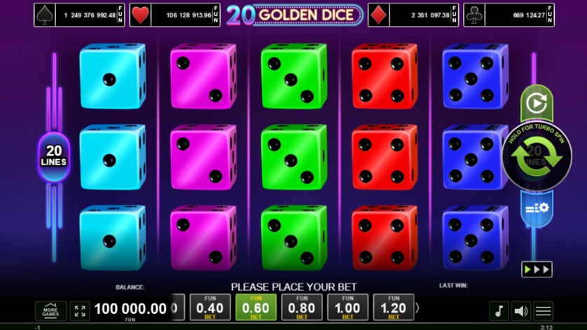 20 Golden Dice Demo Oyna