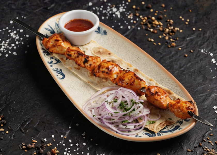 Chicken Shish Kebab dish
