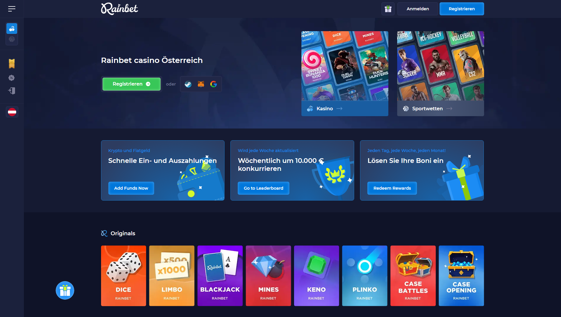 Stored capture of casinorainbet.at