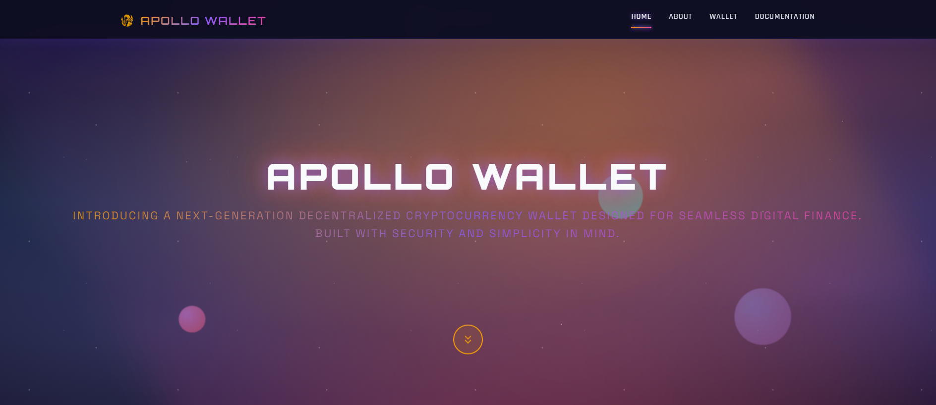 Screenshot of apollo-wallet.com