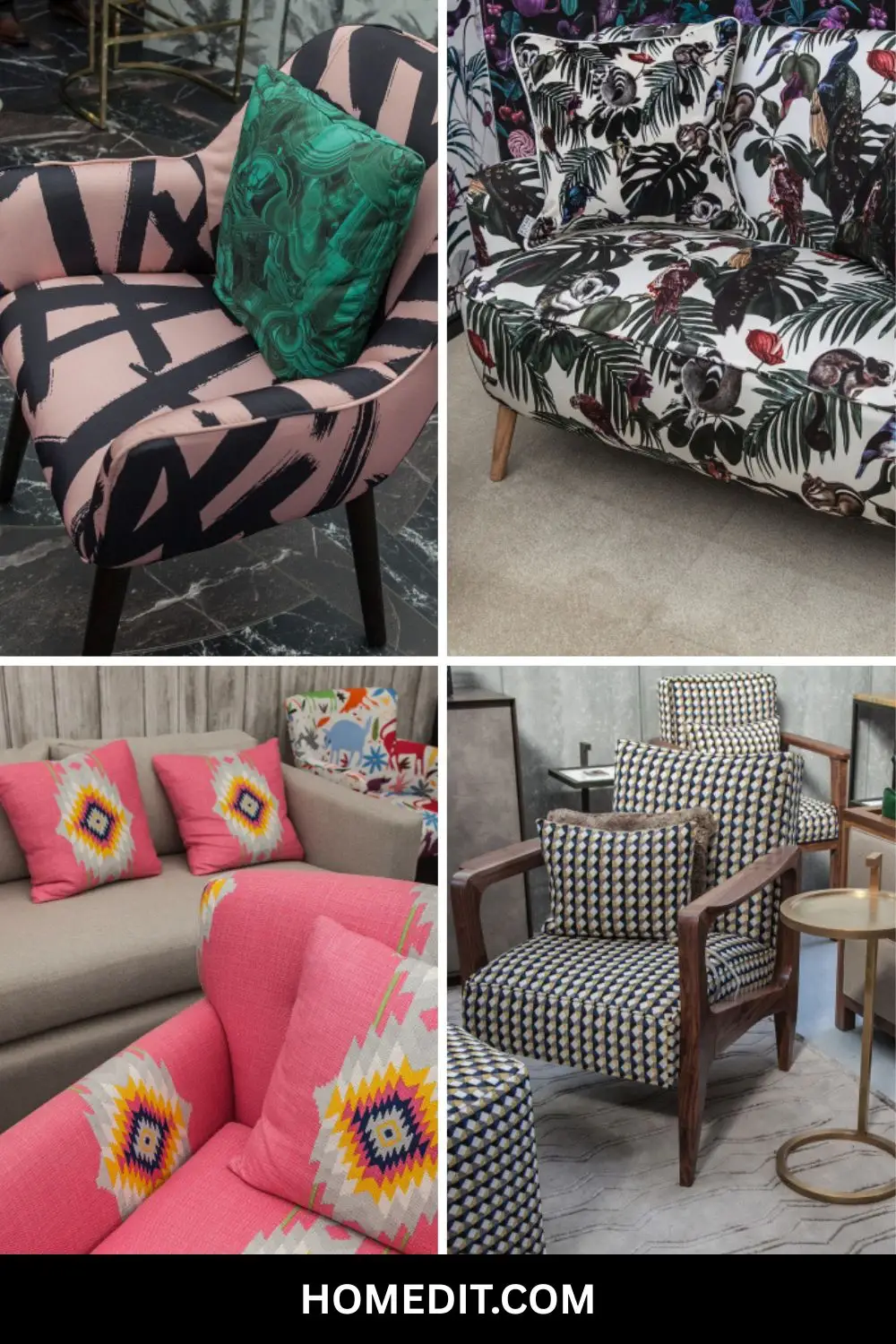 Model preia mobilierul: De la cushions la canapea și scaune