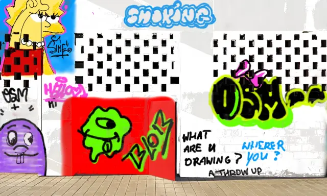Graffiti artwork by aaa