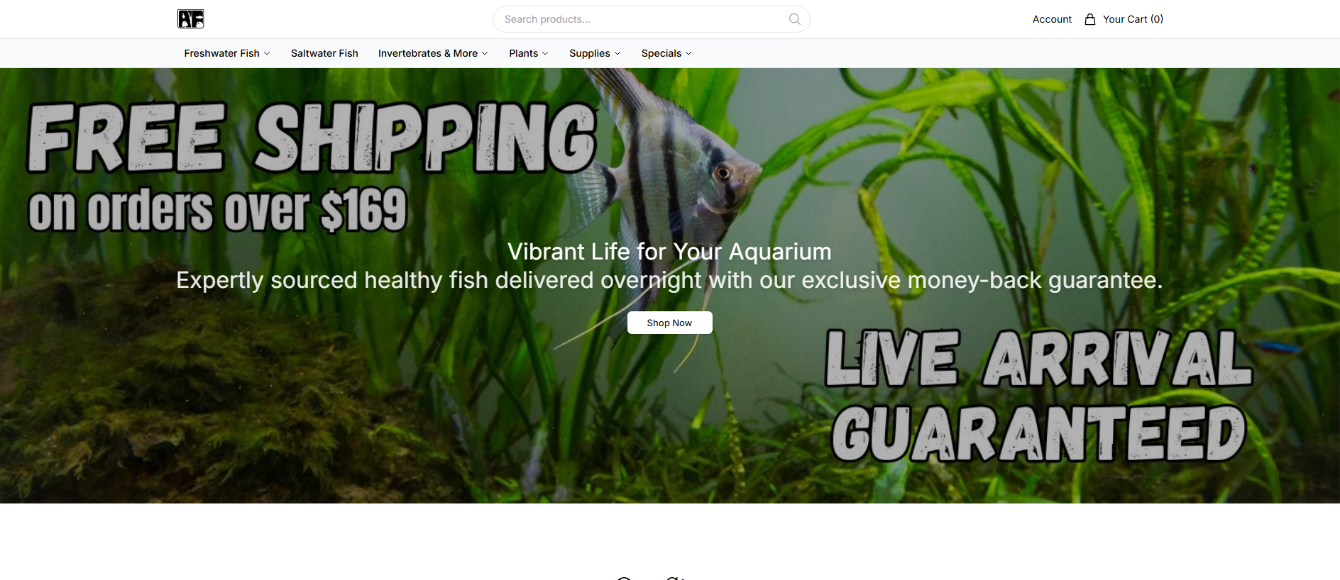 Stored capture of aquariumfishhq.shop